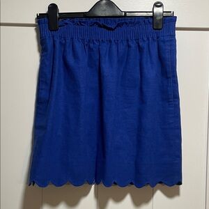J. Crew Vibrant Blue Knit Skirt